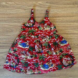 Christmas Santa Girl Hawaiian Dress 3-4T